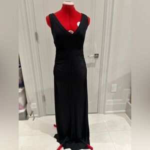 Iodice Black V-Neck Maxi Dress